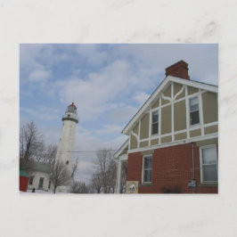 Postal de la Casa de Luz del Lago Huron