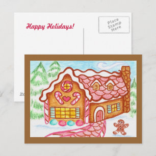 Postal de la casa Gingerbread