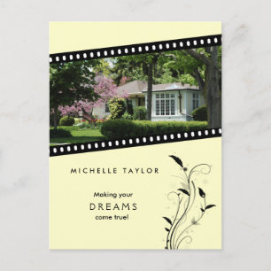 Postal de la Casa Inmobiliaria con película amaril