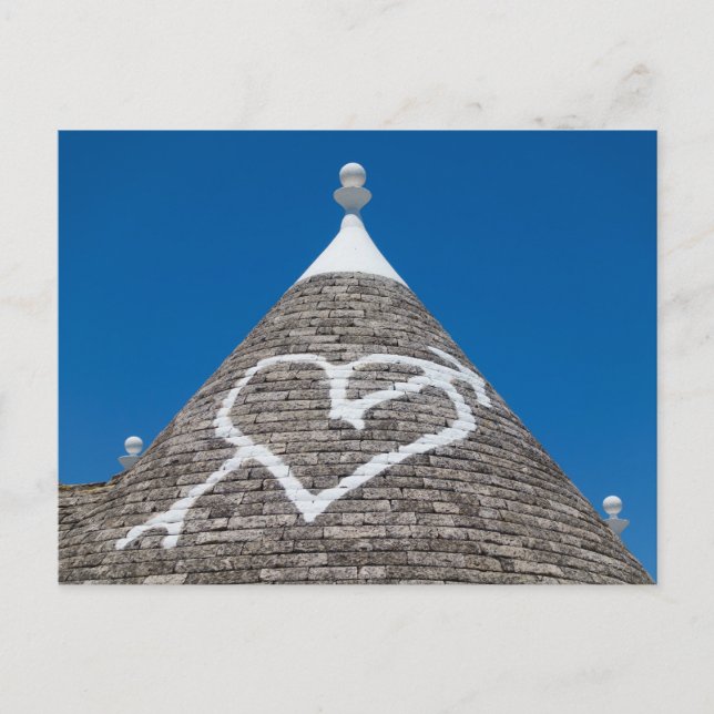 postal de la casa Trulli (Anverso)