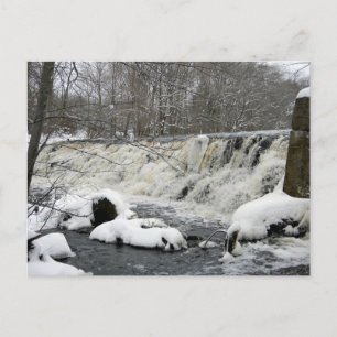 Postal de la cascada del río Taunton