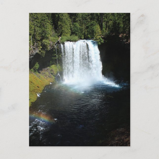 Postal de la catarata de Oregon (Anverso)