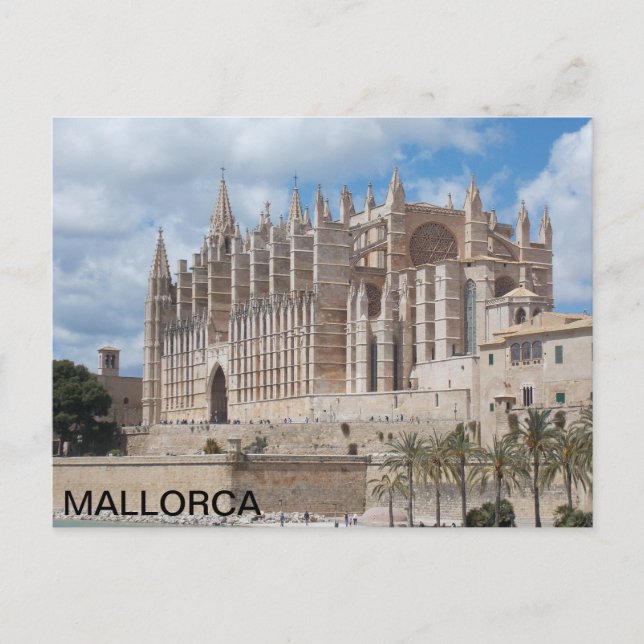 postal de la Catedral de Palma de Mallorca (Anverso)