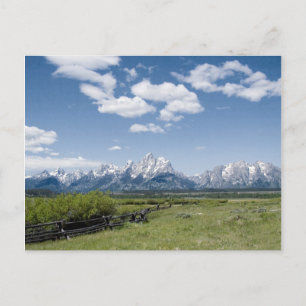 Postal de la cerca de Teton