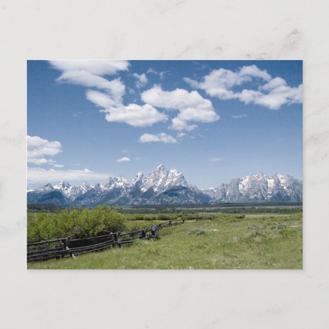 Postal de la cerca de Teton (Anverso)