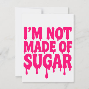 Postal de la cita Neon Pink Drip - Personalizable
