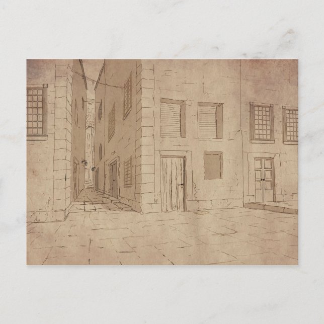 Postal de la Ciudad Antigua de Italia (Anverso)
