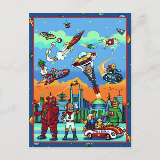 Postal de la ciudad atómica (Anverso)