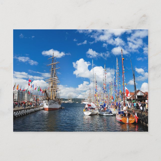 Postal de la ciudad de Bergen (Anverso)