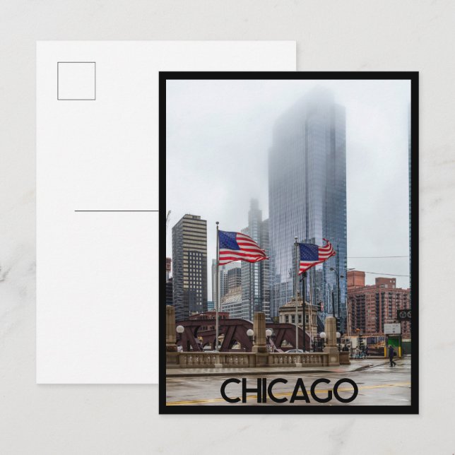 Postal de la ciudad de Chicago, Illinois (Anverso / Reverso)