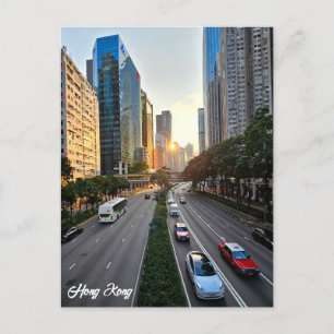 postal de la ciudad de Hong Kong