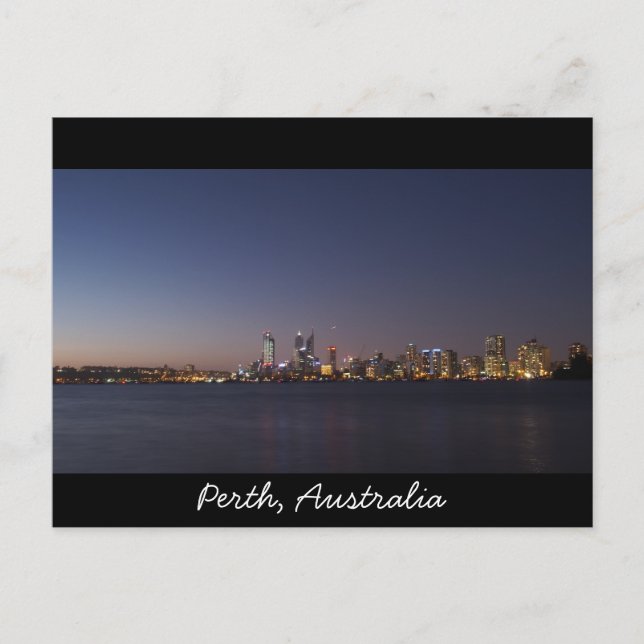 postal de la ciudad de Perth (Anverso)