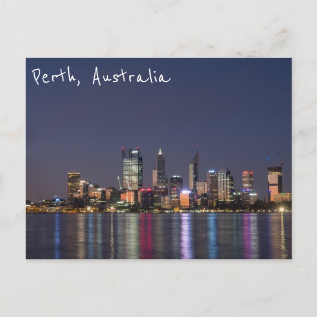 postal de la ciudad de Perth (Anverso)