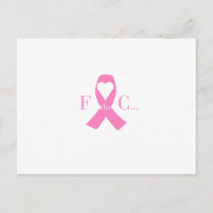 Postal de la conciencia del cáncer de pecho
