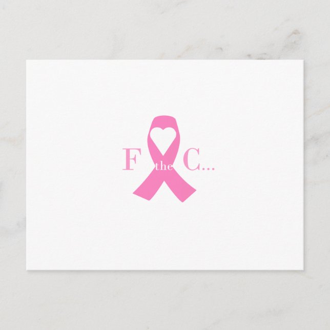Postal de la conciencia del cáncer de pecho (Anverso)