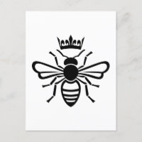 Postal de la Corona de Abejas Reina
