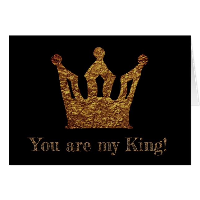 Postal de la Corona de Oro Personalizado (Anverso (Horizontal))