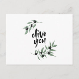 Postal de la correa de la rama de olivo - 'olivo u