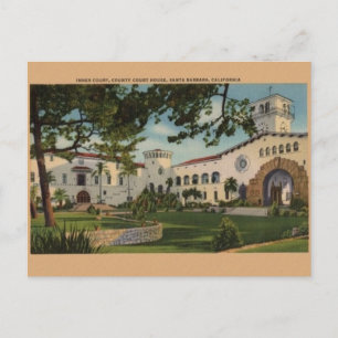 Postal de la Corte del Condado de Santa Bárbara