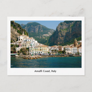 Postal de la costa de Amalfi en Italia, la UNESCO