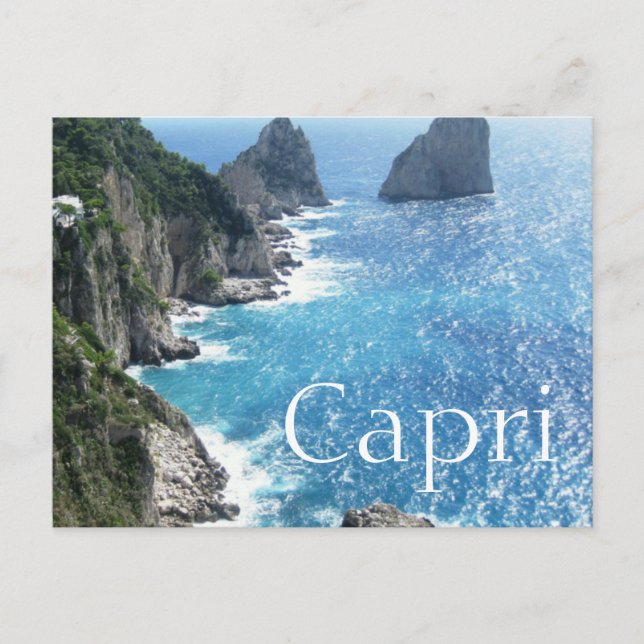 Postal de la costa de Capri (Anverso)