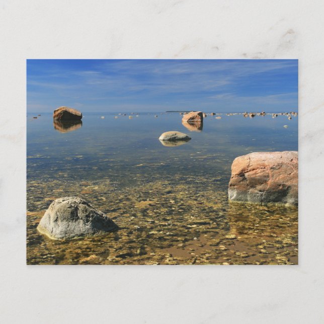 Postal de "La costa de Lahemaa" (Anverso)