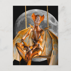 Postal de la creatura lunar