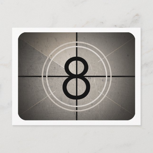 Postal de la cuenta descendiente de la película (Anverso)