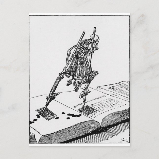 Postal de La Dance de la Mort (Anverso)