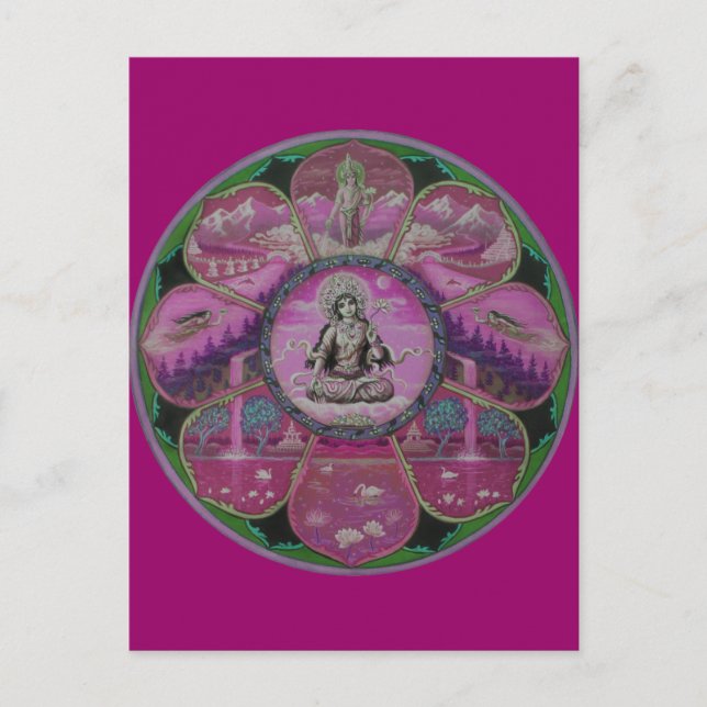 Postal de la diosa Tara Mandala (Anverso)