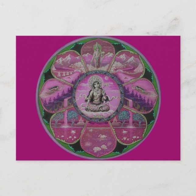 Postal de la diosa Tara Mandala (Anverso)