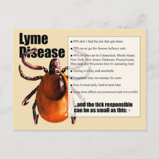 postal de la enfermedad de Lyme