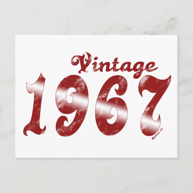 Postal de la época 1967 (Anverso)