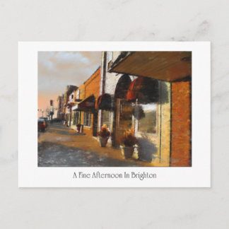 Postal de la escena de Brighton Michigan