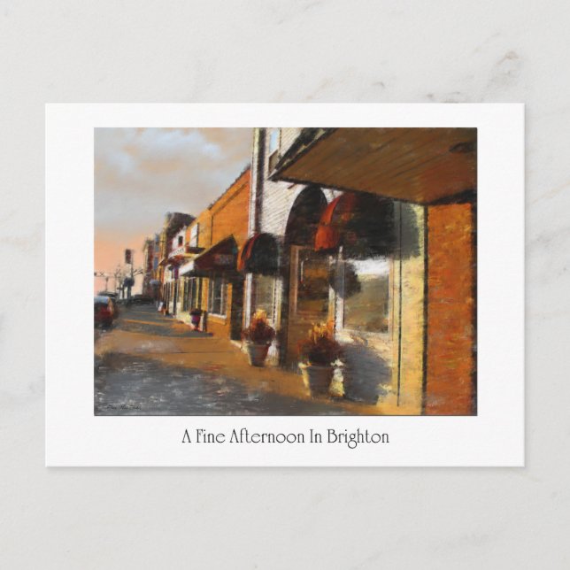 Postal de la escena de Brighton Michigan (Anverso)