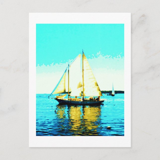 postal de la escuela de vela (Anverso)