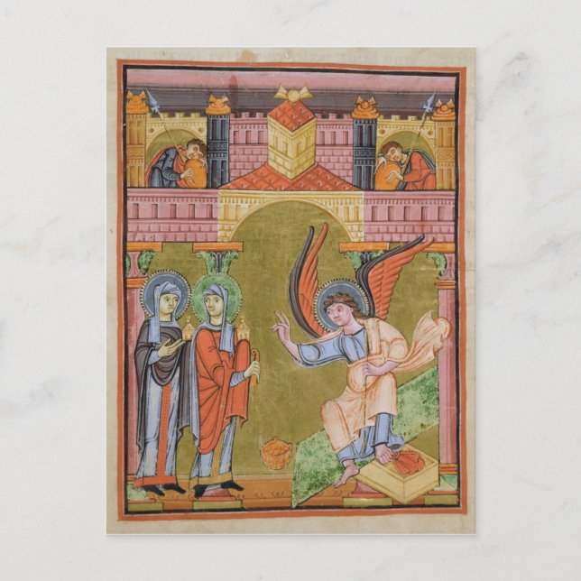 Postal de la Escuela Evangeliaria de Reichenau (Anverso)