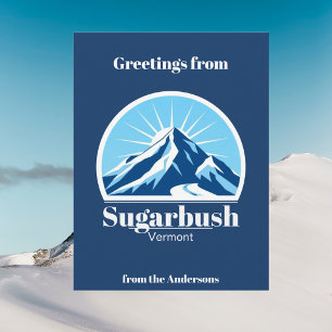 Postal de la estación de esquí de la montaña Sugar