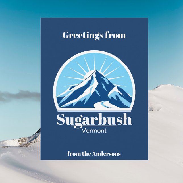 Postal de la estación de esquí de la montaña Sugar (Subido por el creador)
