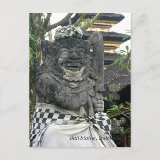 postal de la estatua de Bali