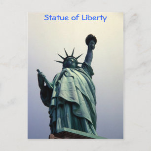 postal de la Estatua de la Libertad
