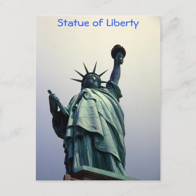 postal de la Estatua de la Libertad (Anverso)