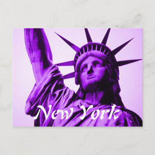 postal de la estatua de la libertad de Nueva York