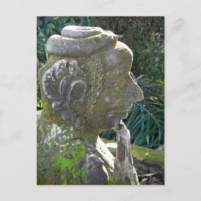 Postal de la estatua del hombre serpiente (Anverso)
