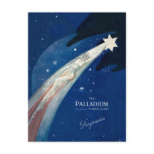 Postal de la estrella del navidad