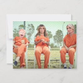 Postal de la familia Trump en la cárcel