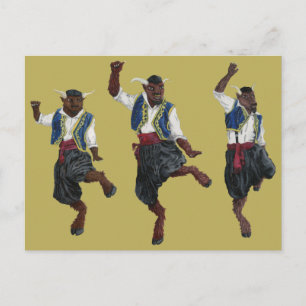 Postal de la Fantasía de la celebración de la danz