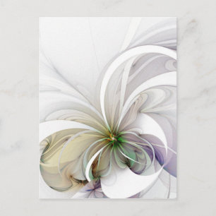 Postal de la flor del diseño gráfico