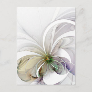 Postal de la flor del diseño gráfico
