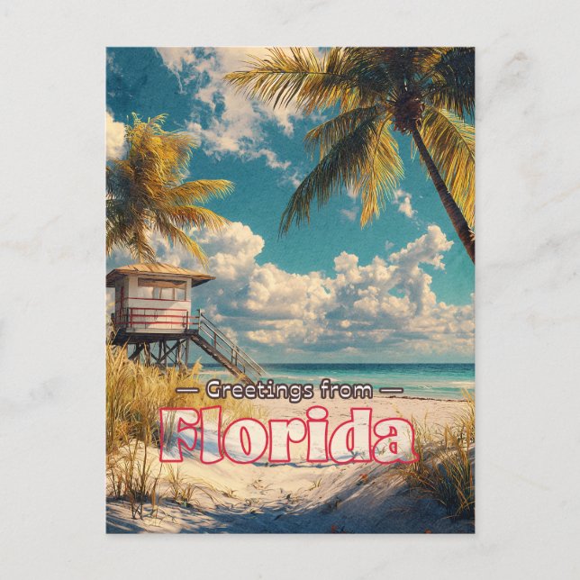 Postal de la Florida Vintage (Anverso)